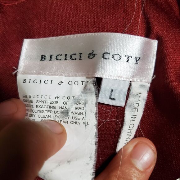 BICICI & COTY  Burgundy formal gown Size Large - Picture 11 of 13